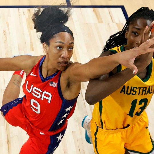 women’s basketball USA WNBA game action
